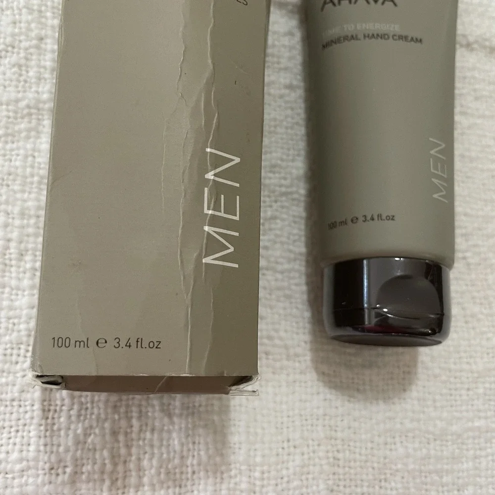 Ahava Time To Energize Mens Mineral Hand Cream Dead Sea 3.4‎ Oz NEW Gift Spa
